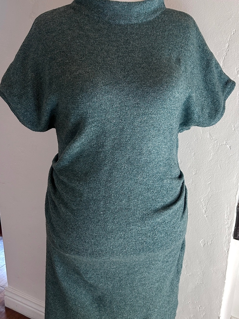 Eloquii Sage Green Mock Neck Short Sleeve Sweater Dress NWT Size 14/16